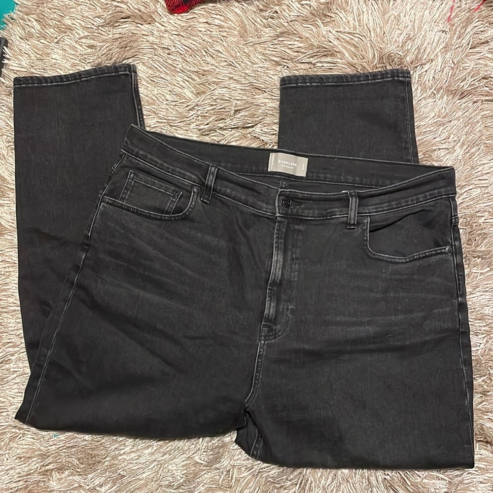 Everlane Black Cropped 35 Cheeky Jeans